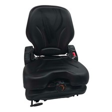 Black Talon Low Profile Heavy Duty Tractor Seat W/ Seatbelt, Ops, 385000bk