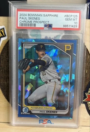 2024 Bowman Sapphire Edition - Chrome Prospects Paul Skenes #BCP-125 (RC) Psa 10