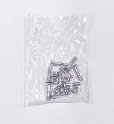 Skateboard Hardware Silber 7/8'' ALLEN Innensechskant - Montage Set - all silver