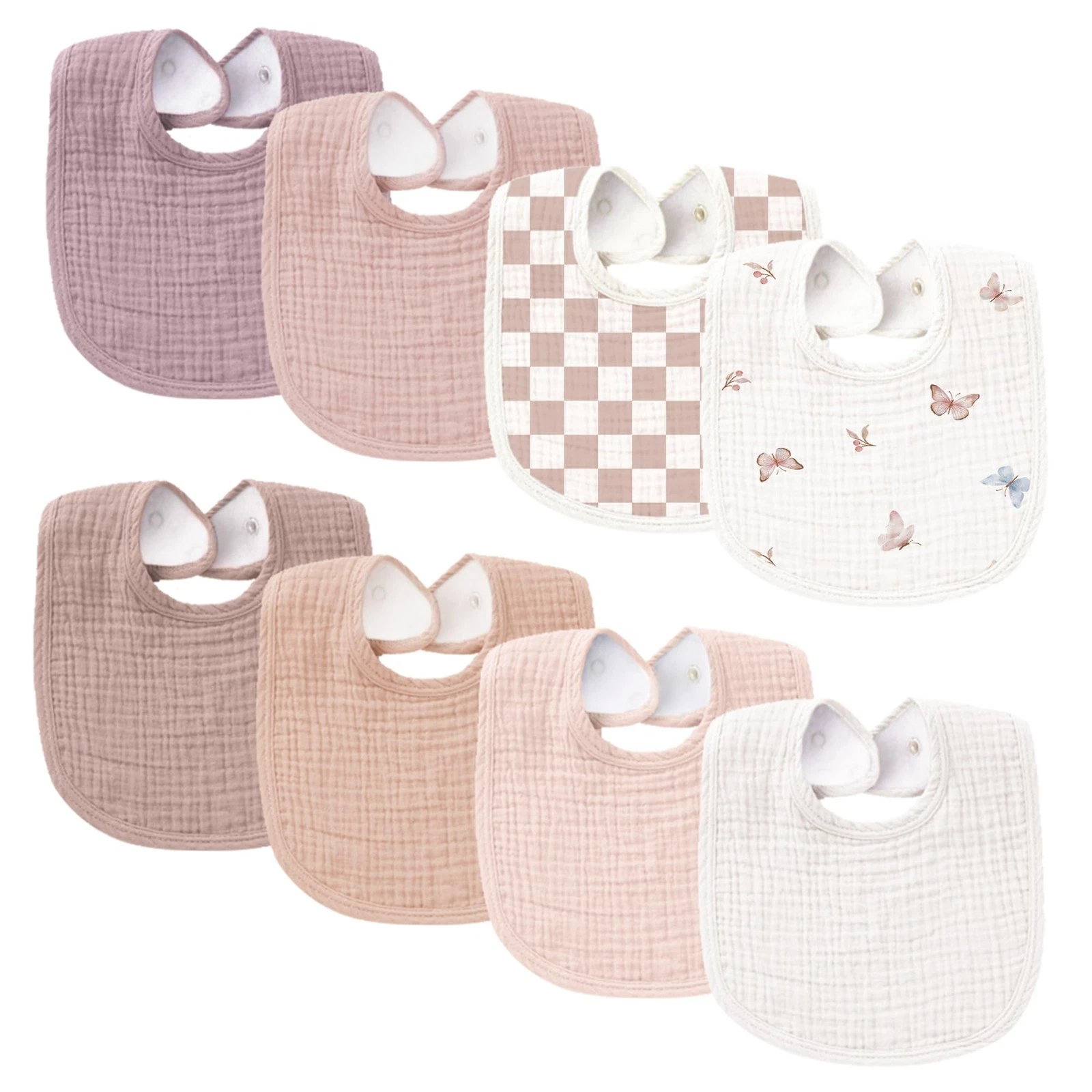 Konssy Muslin Baby Bibs 8 Pack Baby Bandana Drool Bibs Cotton for Unisex Boys
Opens in a new window