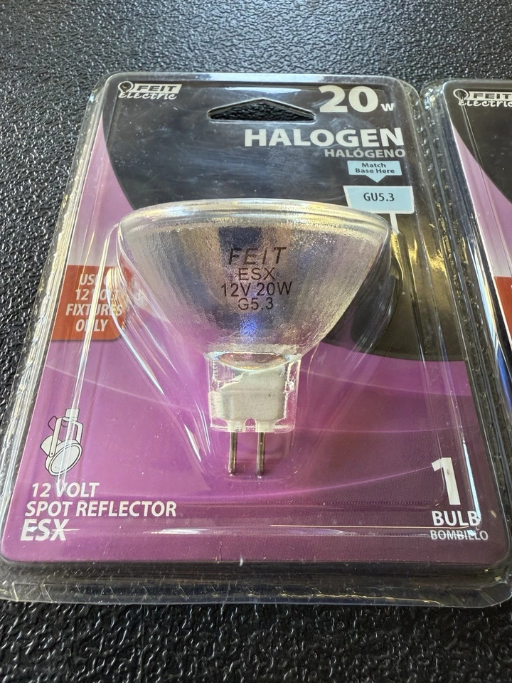 2 Pack - Feit Electric BPESK Bulbs 12v Spot Reflector ESX GU5.3 Base - Image 4 of 4