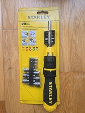 Image of Stanley STHT0-62574 Ratchet Multi Bit Set Screwdriver With 20 Bits