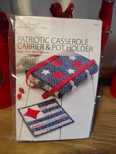 Annie's Holiday Quilters Club Patriotic Casserole Carrier and Pot Holder HQC18