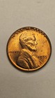 wheat penny 1955 LINCOLN CENT NICE RED BU 1955-P NICE FIRE RED UNC LOT #B — photo 2