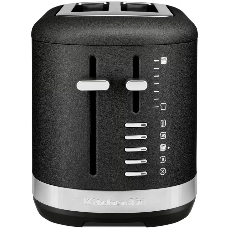 KitchenAid 2-Slot Toaster Matte Black | Little Longer Function | 7 Shade Levels - Image 2 of 2