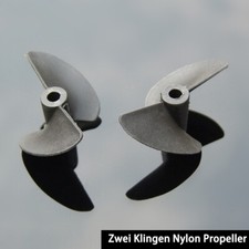 Nylon Kunststoff Model Schiffsschraube Propeller 2-Blatt für RC Modell Boot Teil