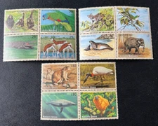 United Nations 1994 Endangered Species Blocks of 4 MNH All 3 Offices