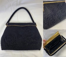 Vintage Seed Bead Purse Handmade in Hong Kong Beautiful