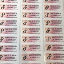 10 pages poshmark thank you stickers