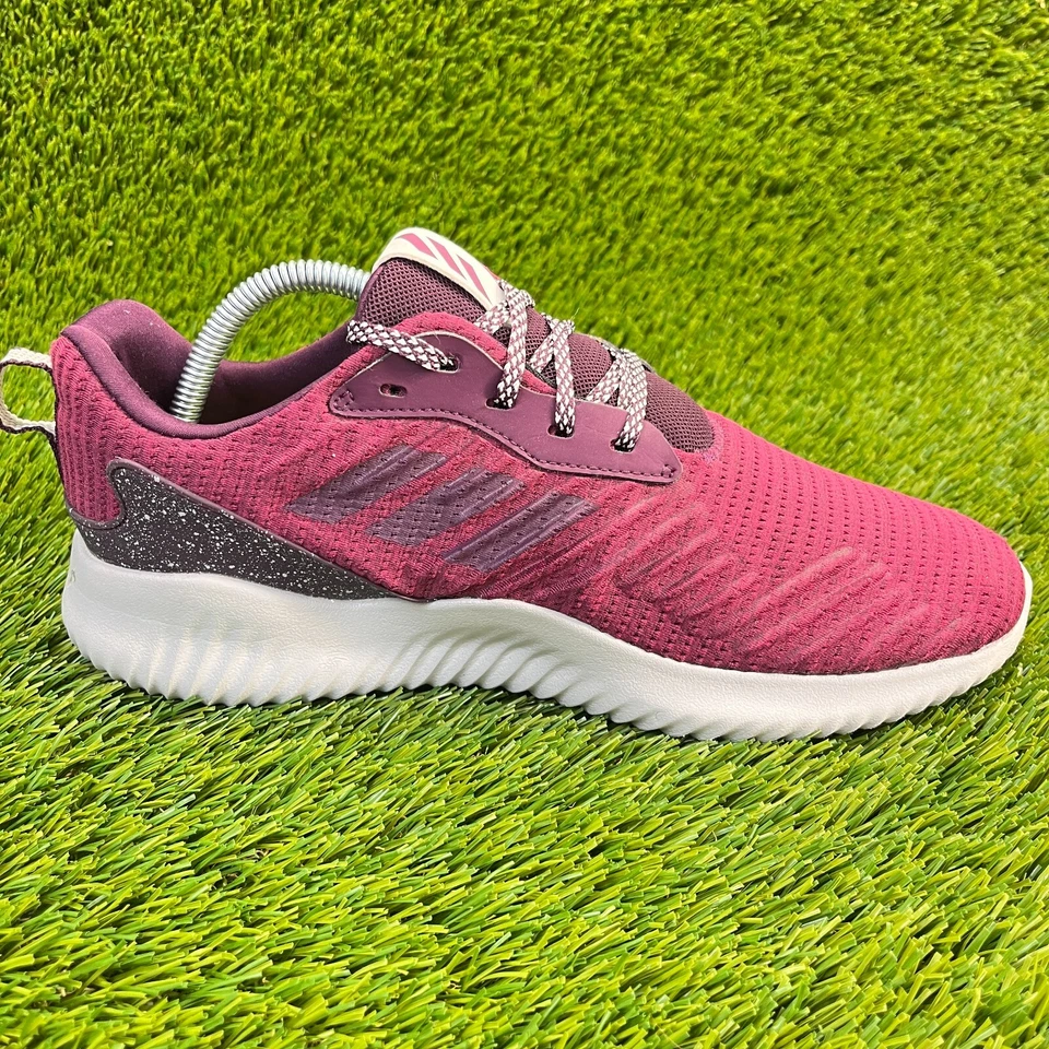 Adidas AlphaBounce Mujer Talla 9 Gris Granate Caminar Correr Zapatos Tenis Foto 3 de 4