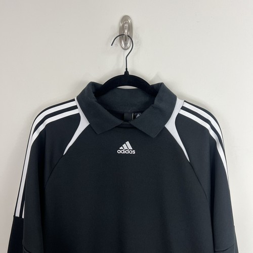 Adidas Größe M Tiro Suit Up Track Sweatshirt schwarz Logo übergroßer Kragen NEU $ 65 - Bild 3 von 18