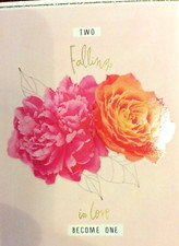 Wedding card for TWO BRIDES, LGBT MARRIAGE, 2 Woman BRIDES 1 COUPLE Hallmark 46R