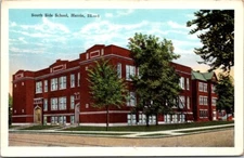 Vintage Postcard South Side School, Herrin, Illinois JS3