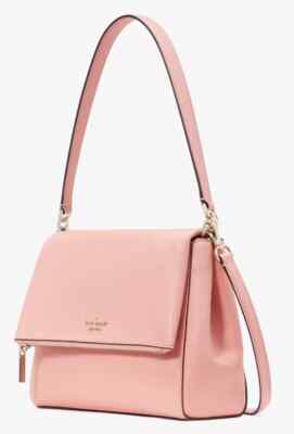 NWT Kate Spade Leila Peachy Rose Pink Medium Shoulder Purse K6029