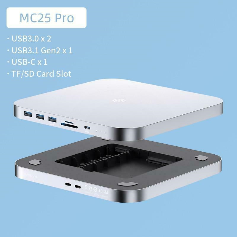 Mac mini Hagibis USB-C ハブ MC25 Pro Hagibis USB-C Hub with Dual Hard Drive Enclosure, Type-C