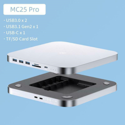 Mac mini Hagibis USB-C ハブ MC25 Pro Hagibis USB-C Hub with Dual Hard Drive Enclosure, Type-C