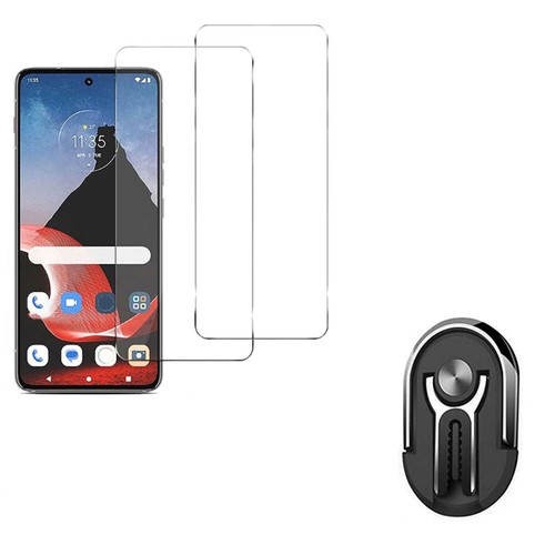 For Blu C9 Car Mount Kickstand Phone Holder / Screen Protector Tempered Glass - 第 10/10 張圖片