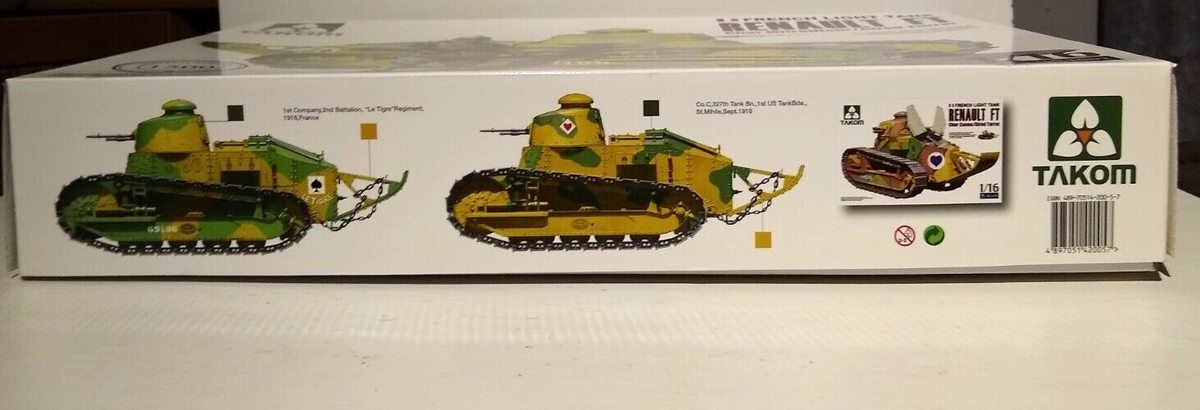 Takom 1/16 Renault FT French Light Tank Model Kit Limited Takom 1/16 Renault FT French Light Tank Model Kit Limited