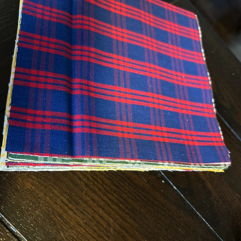 Tela Poliéster Algodón Pack de 20 Cuadrados Precortados 8 Pulgadas Amarillo Verde Marrón Azul Foto 2 de 4