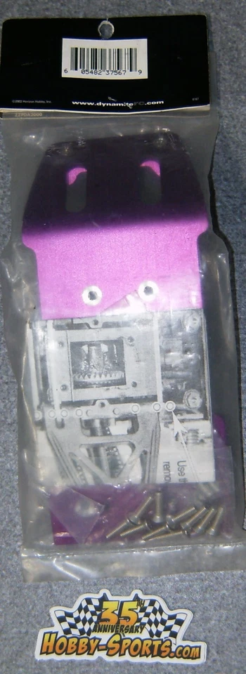 Dynamite Aluminum Purple Rear Skid Plate For HPI Savage S21 S25 DYN7567 - Image 2 of 2