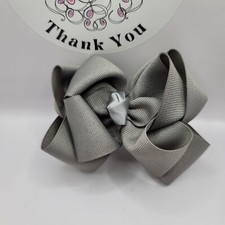 "30% Off Sale" Girl/Women Princess, Frilly, Fancy, Beautiful, Gray (DS) Bow.