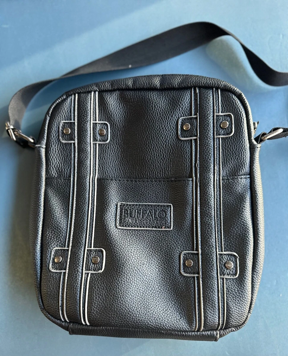 Buffalo David Bitton Leather Messenger Bag Crossbody | eBay