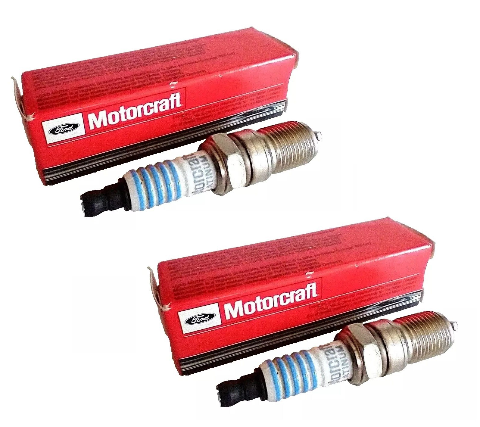 Lot of 2 Spark Plug Platinum MOTORCRAFT SP-510 SP510 AGSF22FC Made in USA