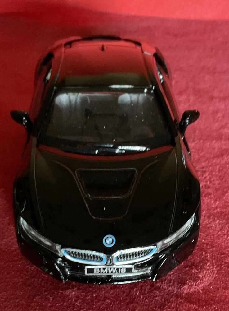 Kinsmart BMW i8 2 Door Coupe 1:36 Diecast Model Toy Car Pull Action Black