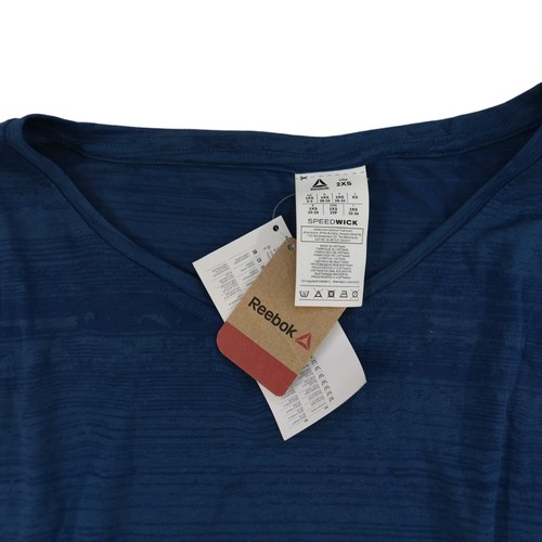 Reebok Women's Speedwick OS BO TEE T-Shirt, Blue. 2XS - Picture 2 of 8