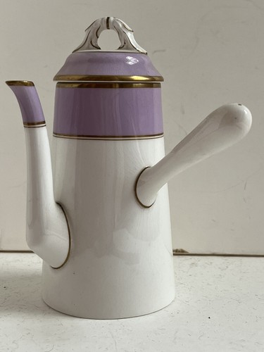 Vintage Set Of 3 Royal Worcester Lilac/ Gold Demure Coffee Tea Chocolate Pots - Picture 18 of 24
