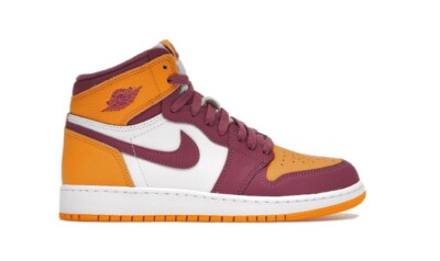 Air Jordan 1 Retro High OG ''Brotherhood'' University Gold 555088-706 GRADE SCHOOL