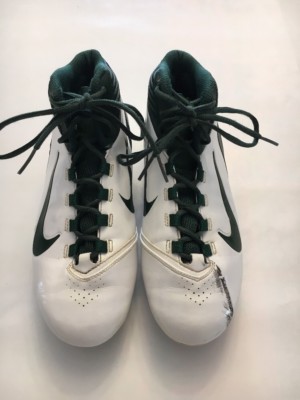 Size US 10 , Mens, Nike Alpha Speed, Cleats Green And White 442245-131