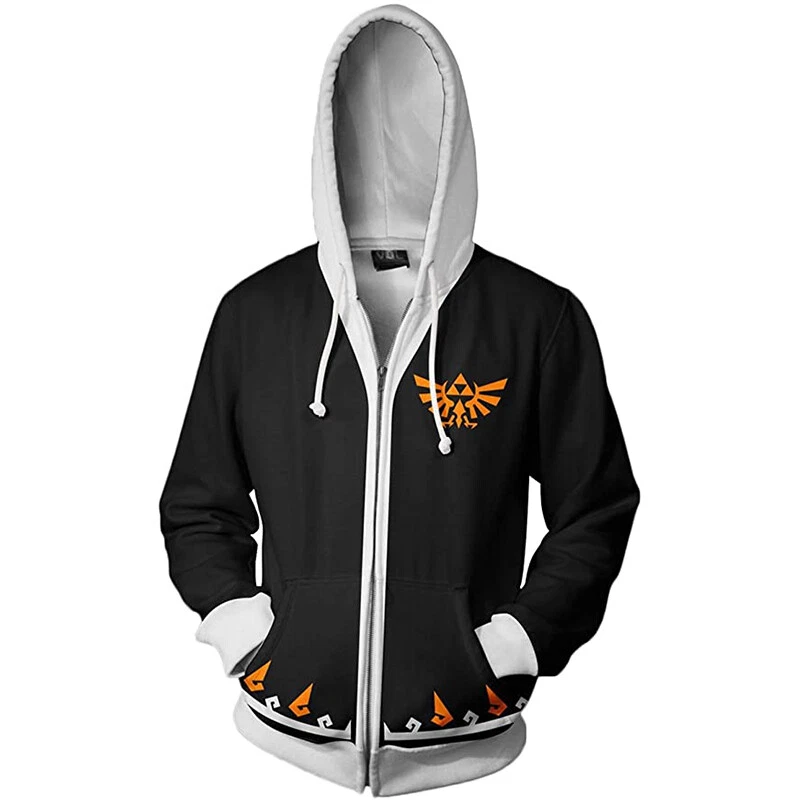 Legend of Zelda Cosplay Sudadera con Capucha Jersey Impresión 3D Sudadera con Capucha Abrigo Fino - Imagen 3 de 4