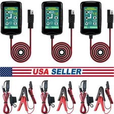 3 Packs Battery Charger Maintainer Trickle 6V 12V 1.5A Car Automatic Motorcycle