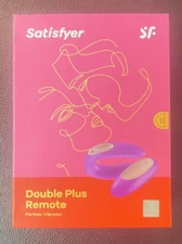 SATISFYER Double Plus Remote Partner Vibrator Purple