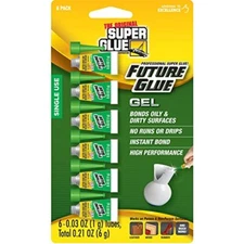 The Original Super Glue Single Use 0.21 oz. Gel 6 Pack