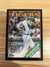 2023 Topps Baseball Series 2 1988 Topps AUTO BLACK #88BA-BDA Brendon Davis RC