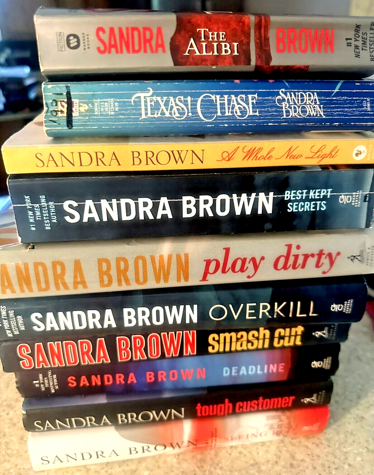 Sandra Brown, Mixed Book Lot of 15 Romance & Suspense, Best Kept
