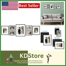 Elegant 7 Pack Aluminum Picture Frames - Perfect for Displaying Your Memories