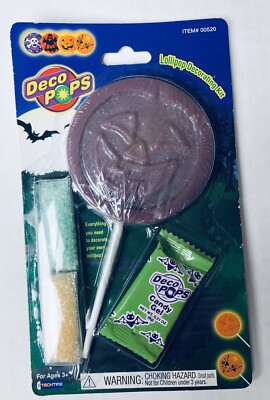 Vintage 2005 Malibu DECO POPS Decorating Lollipop candy container 9  bubble gum