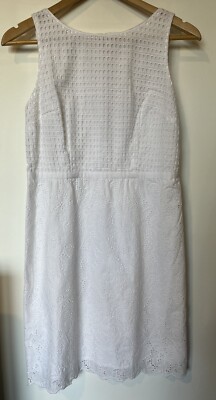 Ann Taylor LOFT White Eyelet Lace Sleeveless Sheath Dress Size 2 | eBay Ann Taylor LOFT White Eyelet Lace Sleeveless Sheath Dress Size 2 | eBay