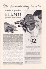 1931 Bell  Howell Print Ad 6.75"x10" Filmo Personal Movie Camera