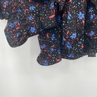 Aqua NWT One Shoulder Floral Romper Black Multi Small New with Tags Retail $78 — photo 7