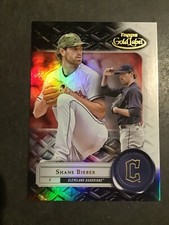 2022 Topps Gold Label Shane Bieber Class 1 Base Card Cleveland Guardians