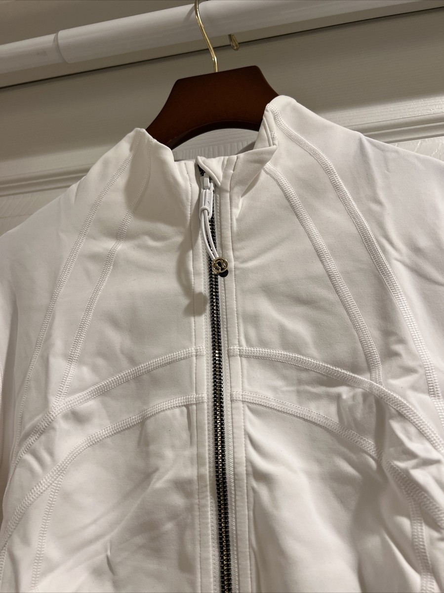 NWOT Lululemon Gold Special Edition Cropped Define Jacket White