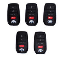 Oem Locksmith Lot Of 5 Toyota Venza Remote Smart Key Fob Fobs Hyq14fbx