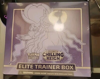 Chilling Reign etb Pokemon Sword & Shield Elite Trainer Box sealed torn wrap sns