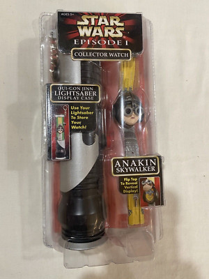 Vintage Star Wars Episode 1 Anakin Skywalker Lichtschwert Sammleruhr versiegelt
