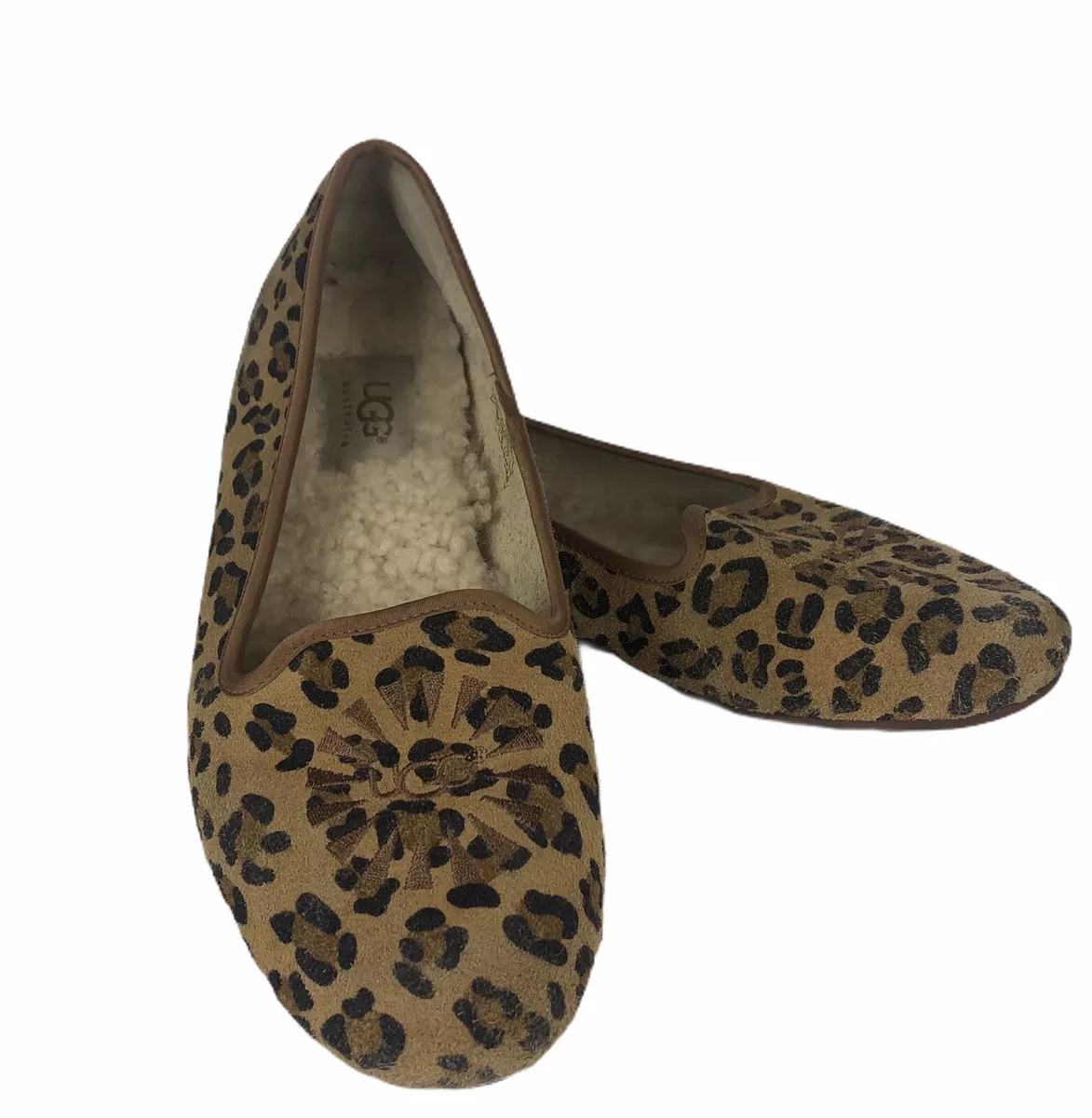 Ugg leopard sale loafers