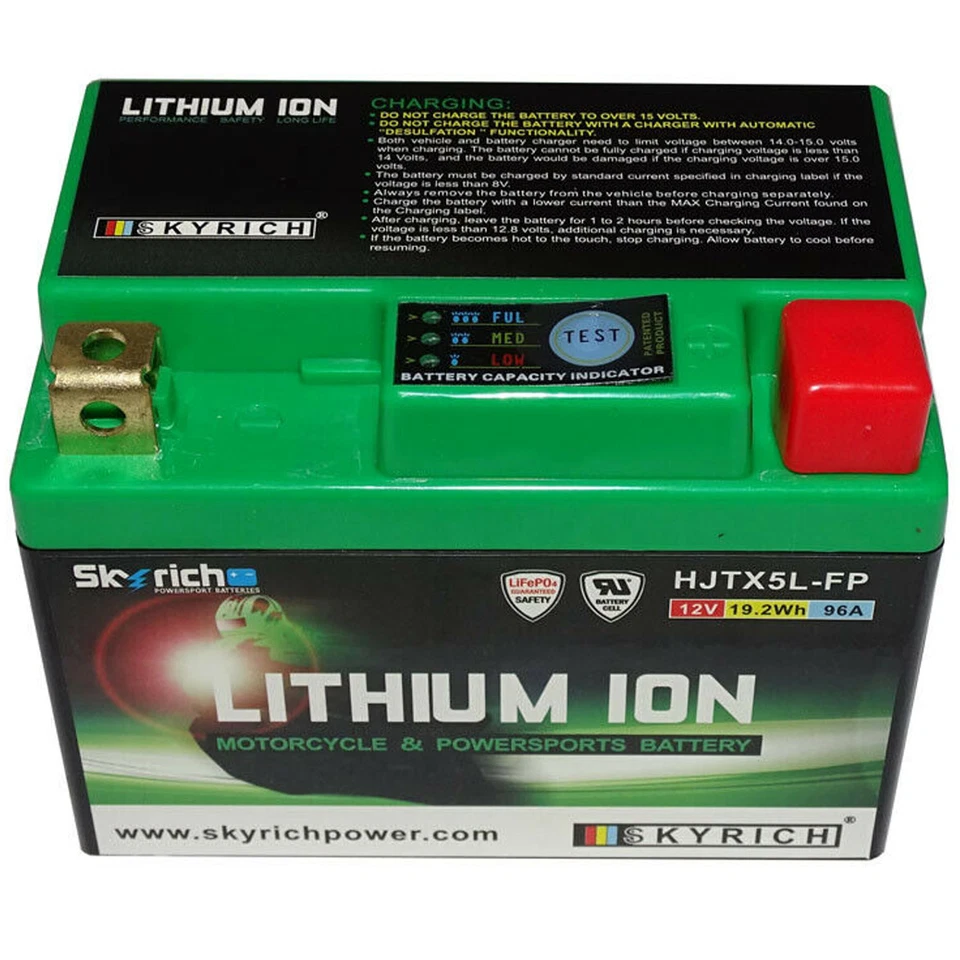 BATTERIA SKYRICH LITIO MOTO SCOOTER ENDURO HJTX5L-FP - Imagen 3 de 4